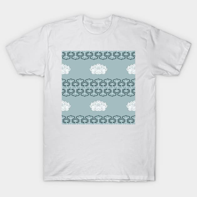 Teal lotus sweet dreams china T-Shirt by hamptonstyle